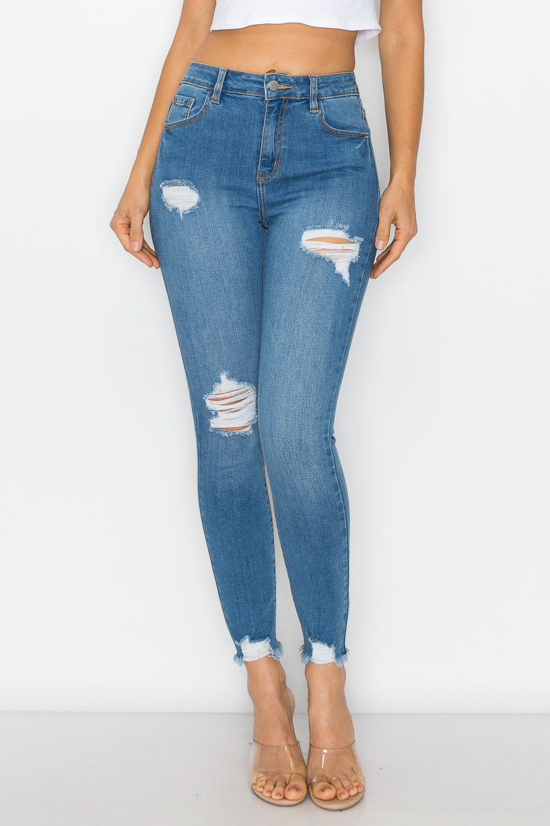 Lucia - High Rise Destructed Skinny