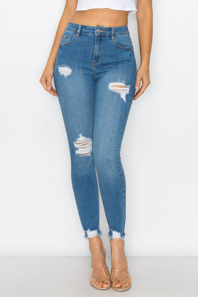 Lucia - High Rise Destructed Skinny