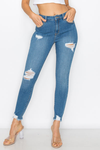 Lucia - High Rise Destructed Skinny