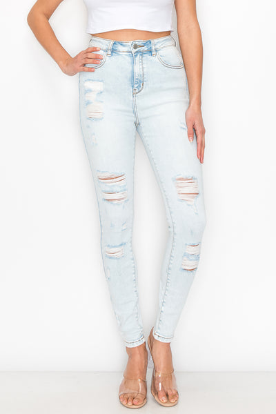 Margot - Super High Rise Destructed Skinny